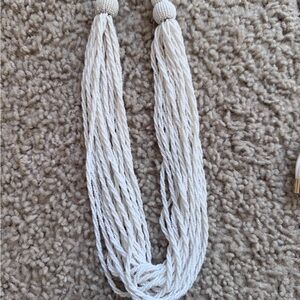 LOFT White Beaded Necklace